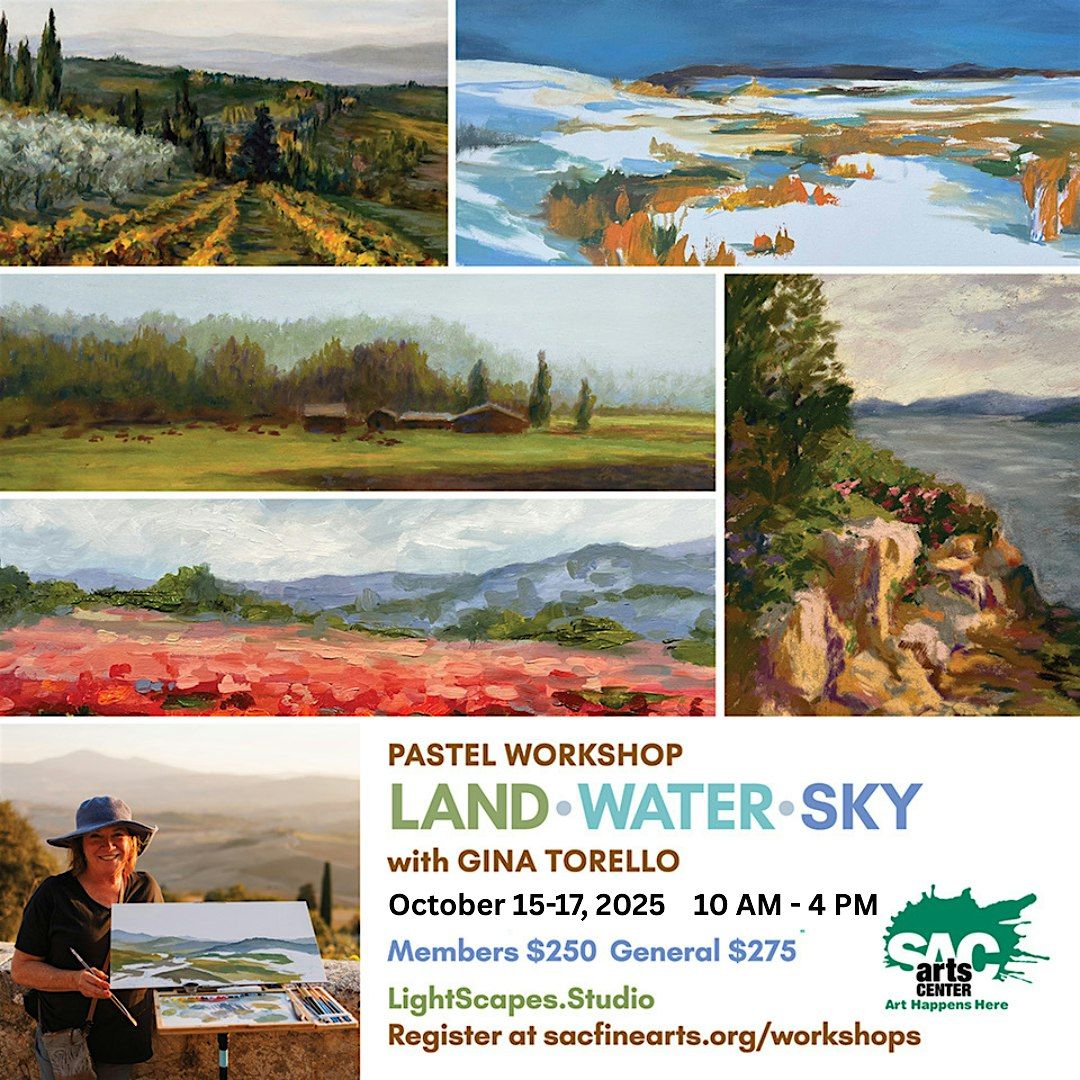Land. Water. Sky. Pastel Workshop with Gina Torello