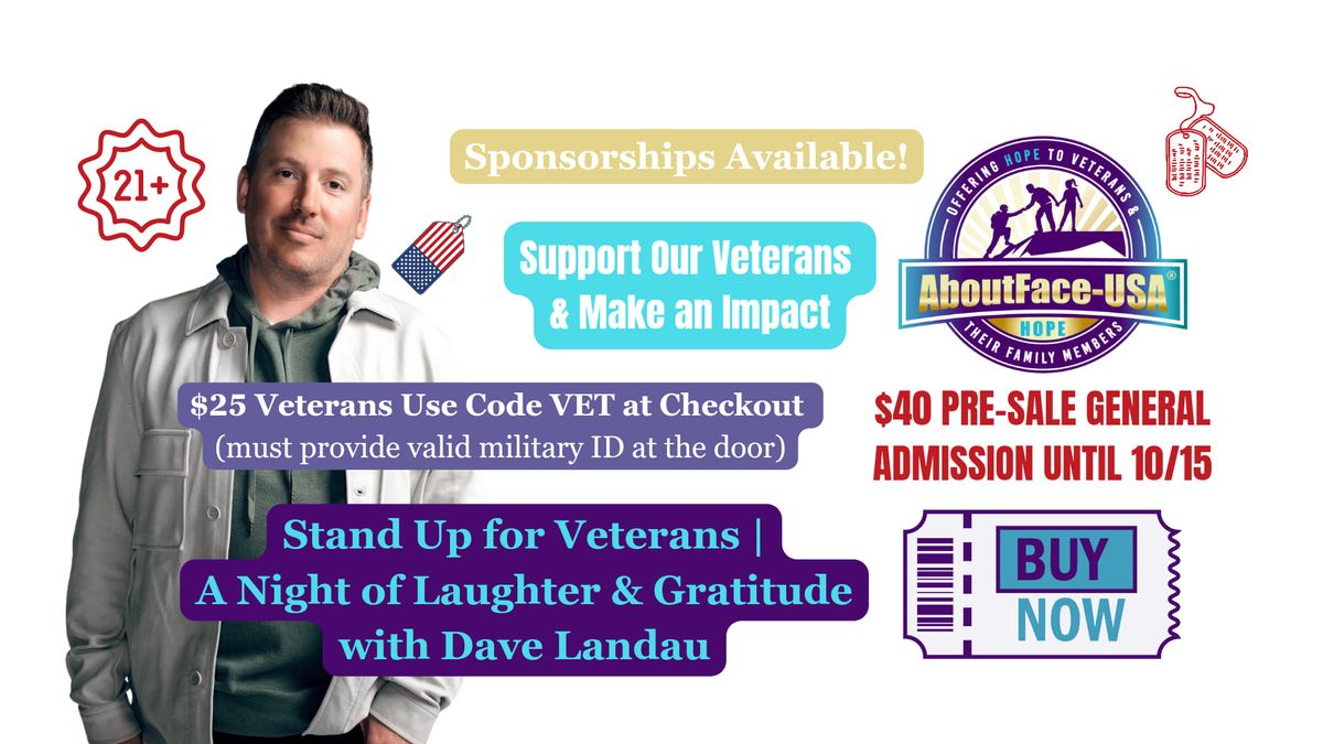 Stand Up for Veterans | A Night of Laughter & Gratitude with Dave Landau