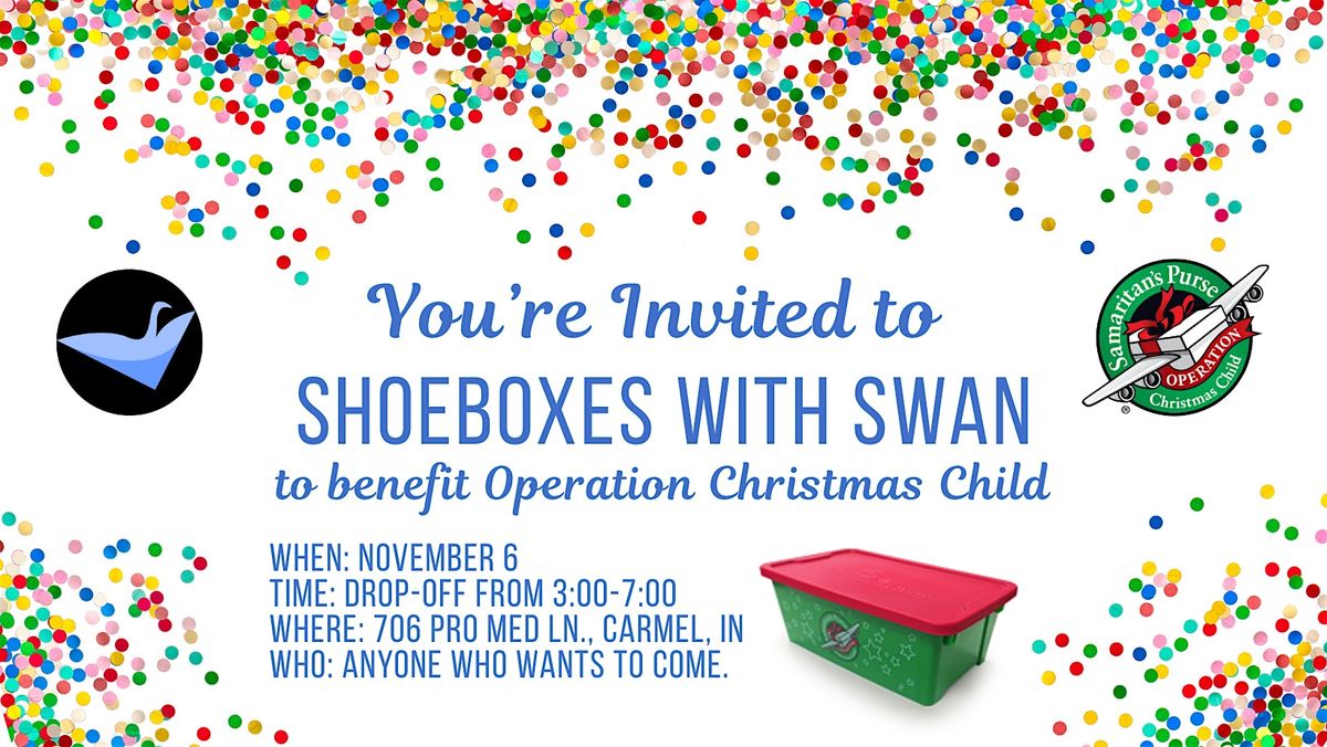 Shoeboxes with Swan