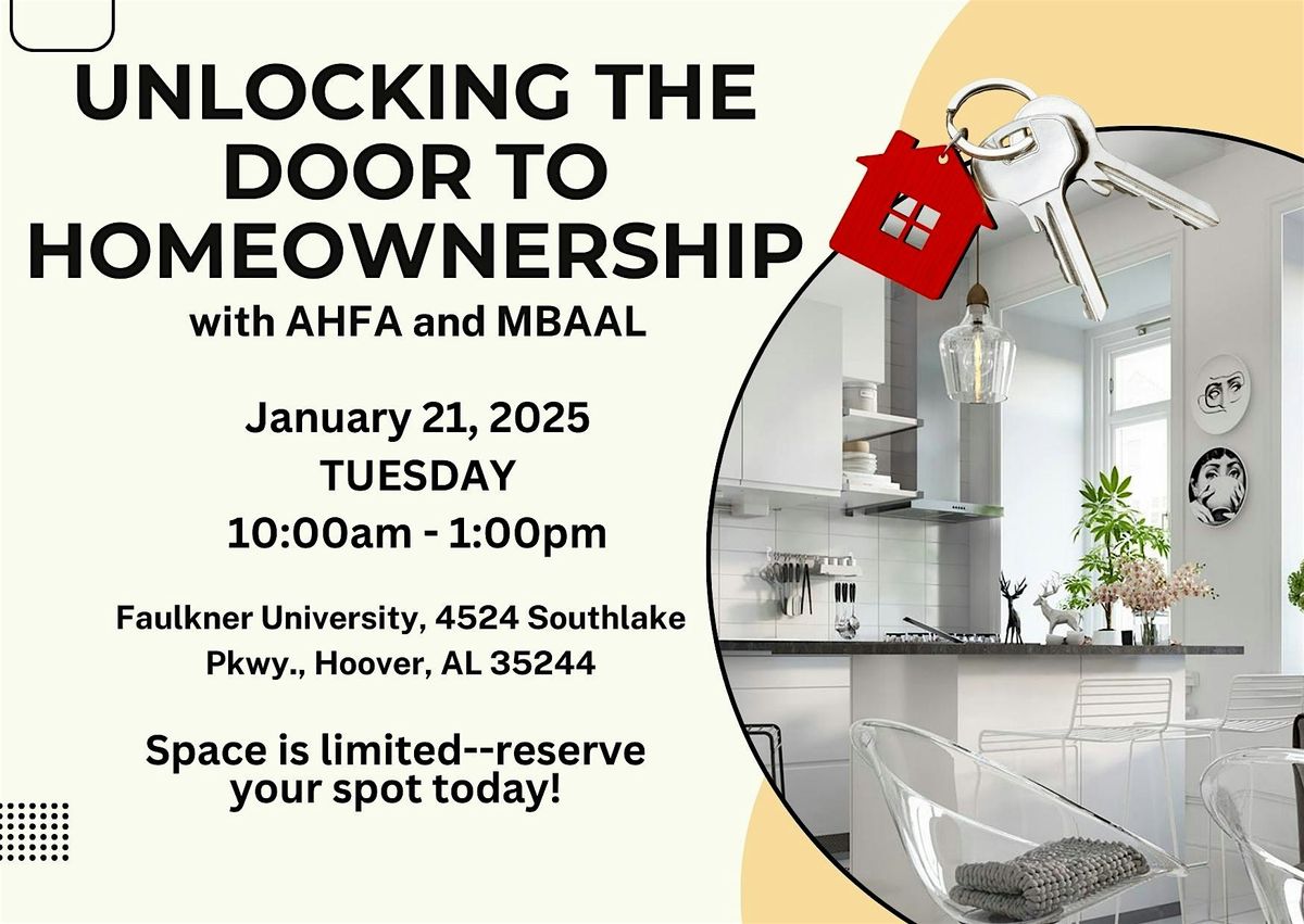 Unlocking the Door to Homeownership with AHFA and MBAAL