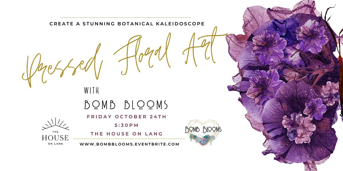 Fall Pressed Floral Art Workshop at The House on Lang