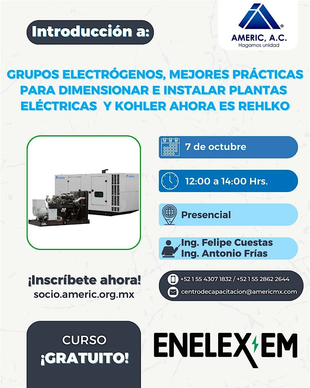 Introducci\u00f3n a grupos electr\u00f3genos, mejores pr\u00e1cticas para dimensionar e in