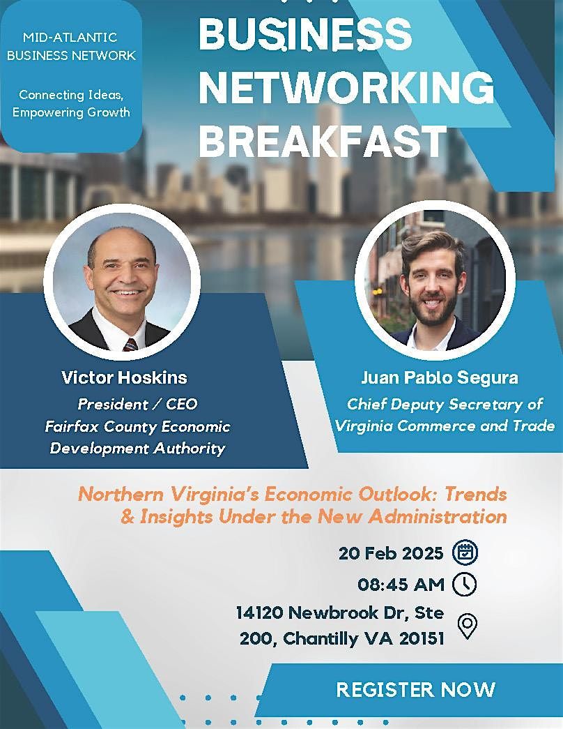 Business Networking Breakfast: Northern Virginia\u2019s Economic Outlook