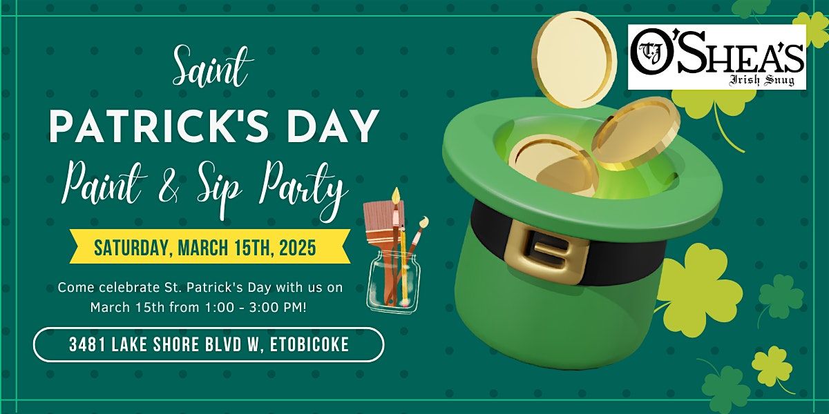 St. Patrick's Day Paint & Sip at T.J O'Shea's Irish Snug