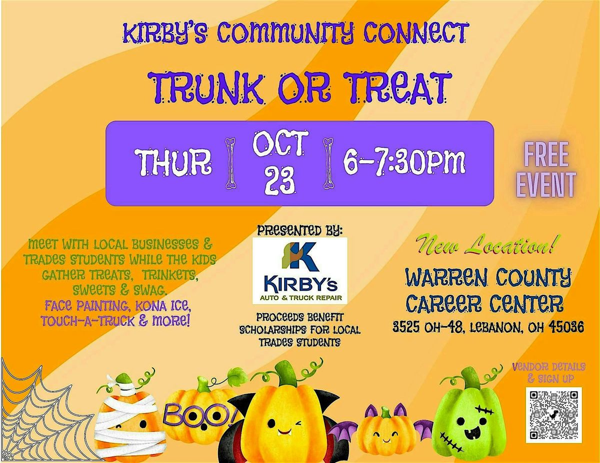 3rd Annual Kirby's Community Connect Trunk-or-Treat