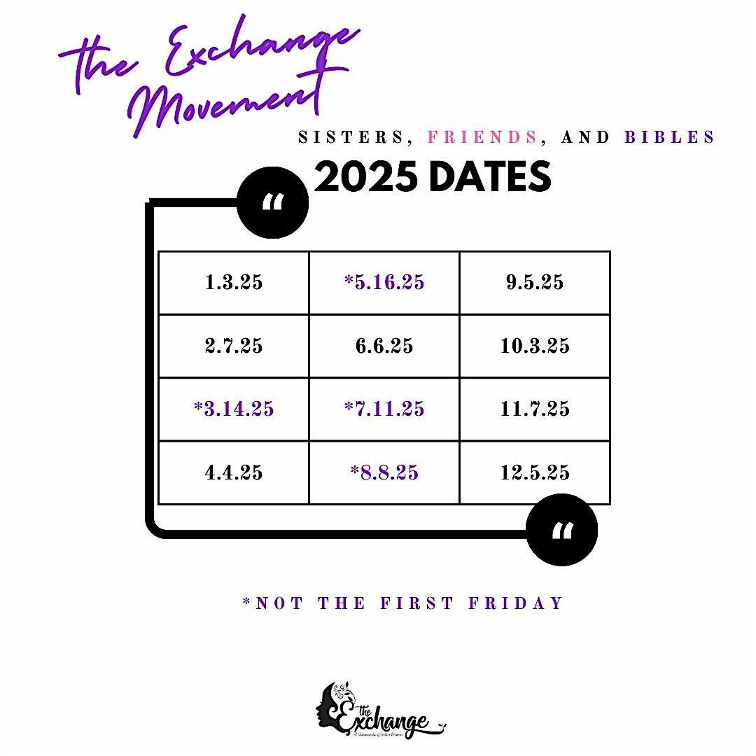 The Exchange Movement-Sisters, Friends, and Bibles