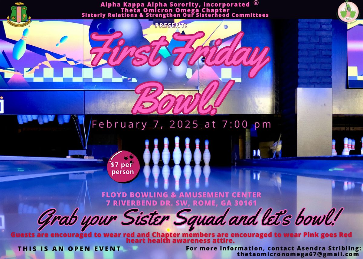 First Friday Bowl - Pink Goes Red