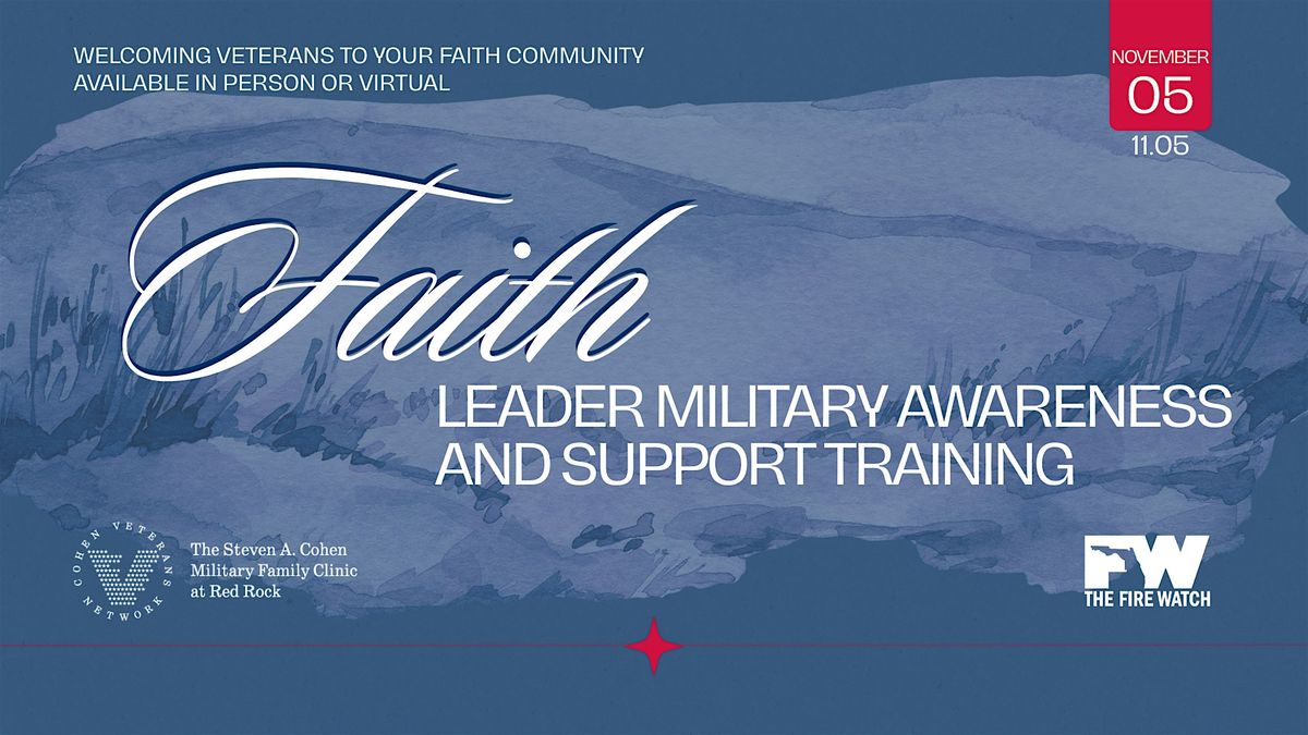 Virtual Faith Leader Military Awareness  and Support Training