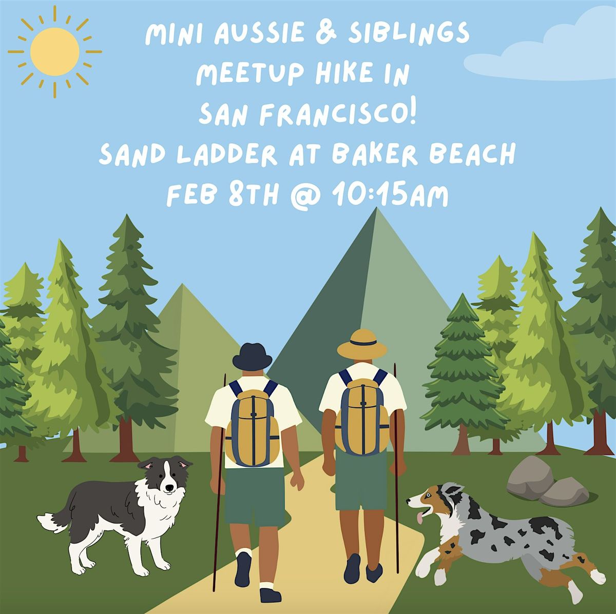 Mini Aussie & Siblings Meetup Hike \u2013 San Francisco