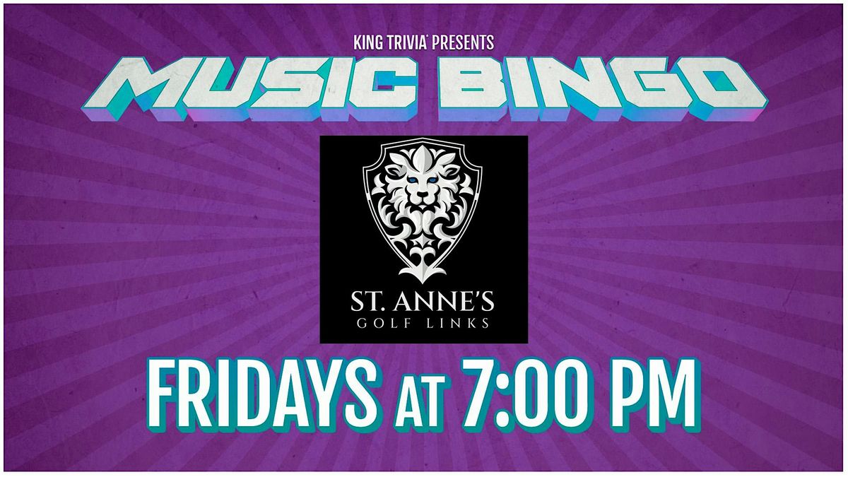 Music Bingo Night at Highlands at the St. Anne's Club