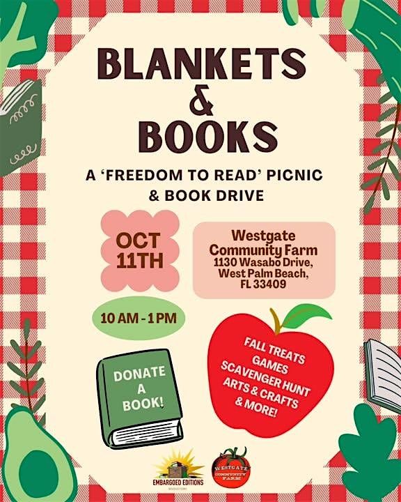 Blankets and Books picnic and Book drive