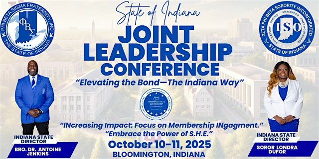 2025 Joint State Conference  "Elevating the Bond--The Indiana Way"