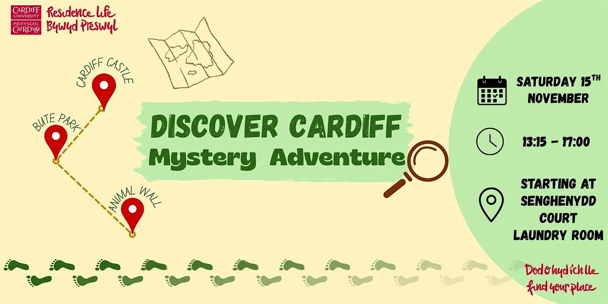 Discover Cardiff Mystery Adventure \u00a6 Darganfyddwch Antur Ddirgel Caerdydd