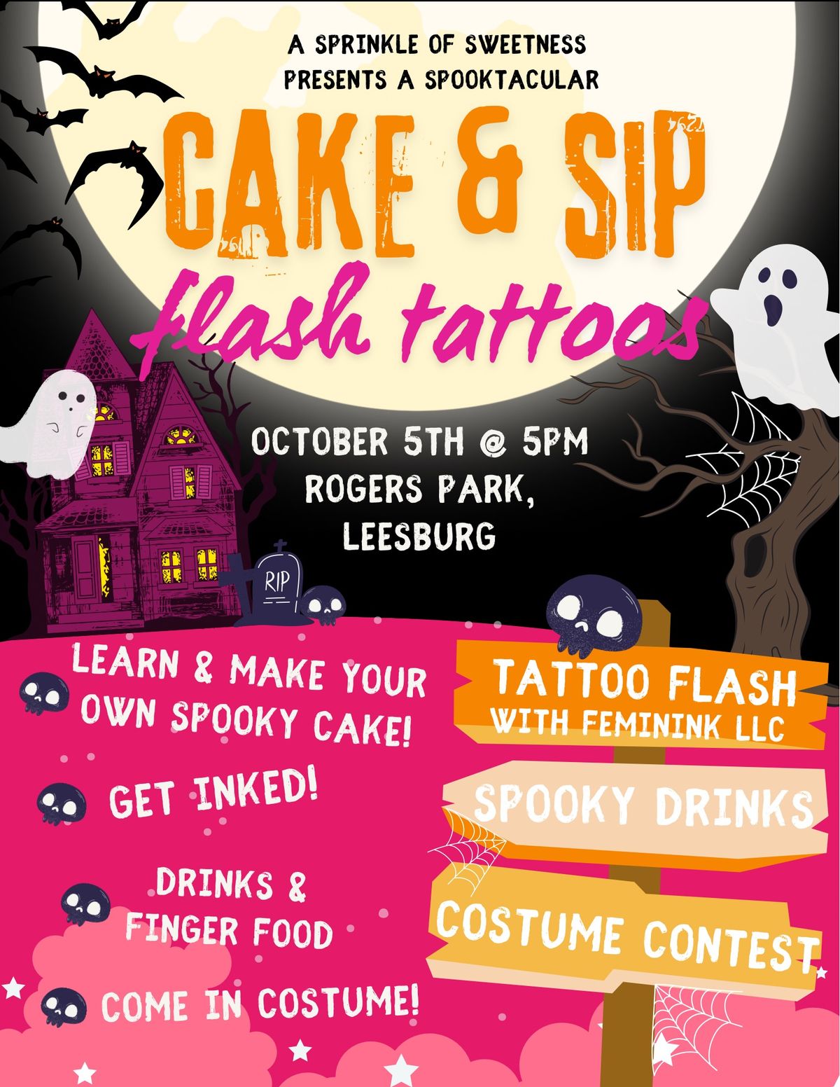 Cake & Sip\/Flash Tattoos