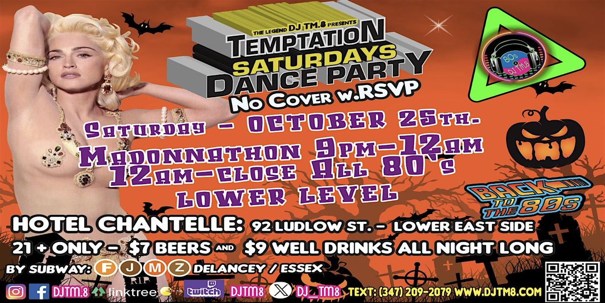 Madonnathon: Haunted 80s Halloween Bash