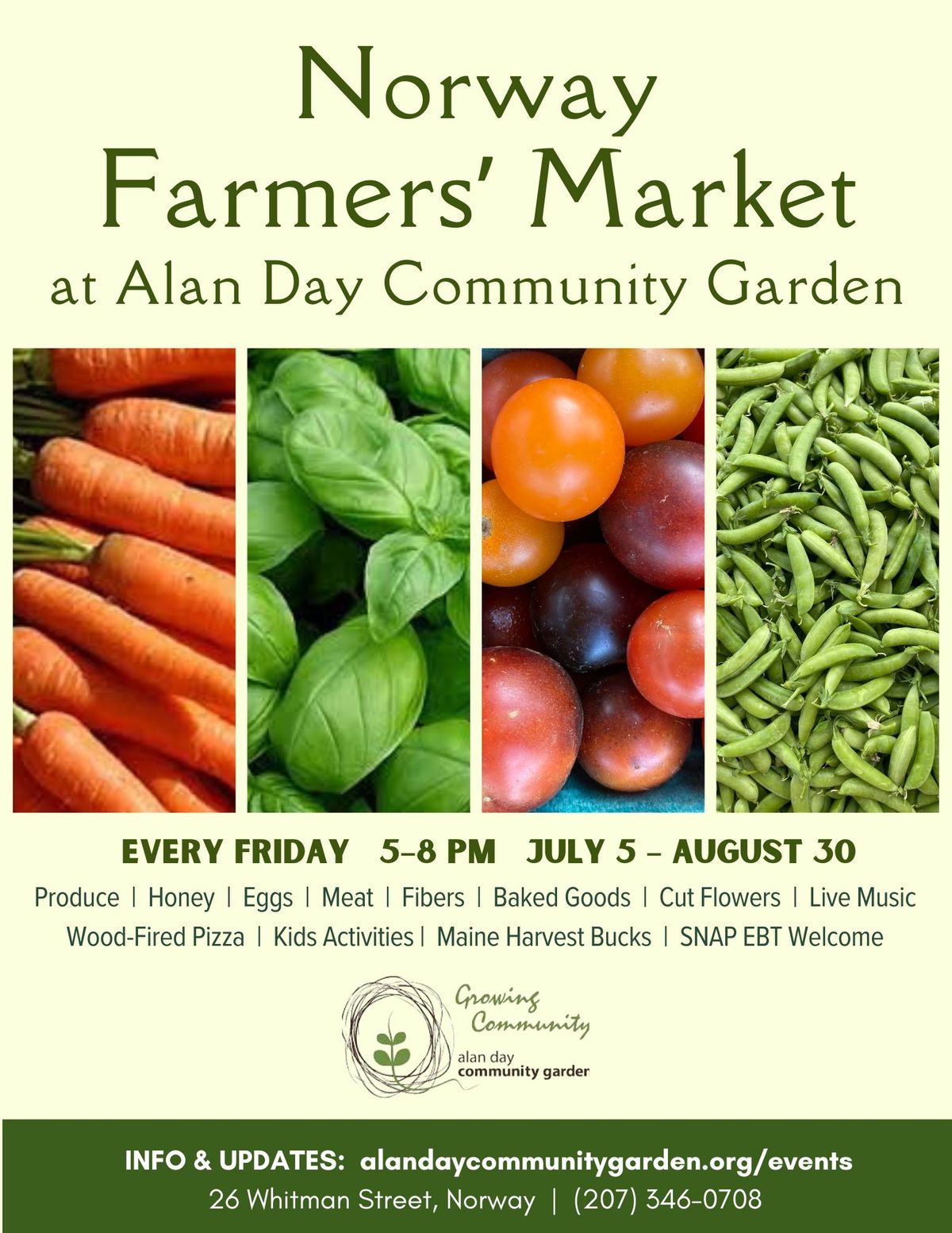 Norway Farmers' Market at Alan Day Community Garden