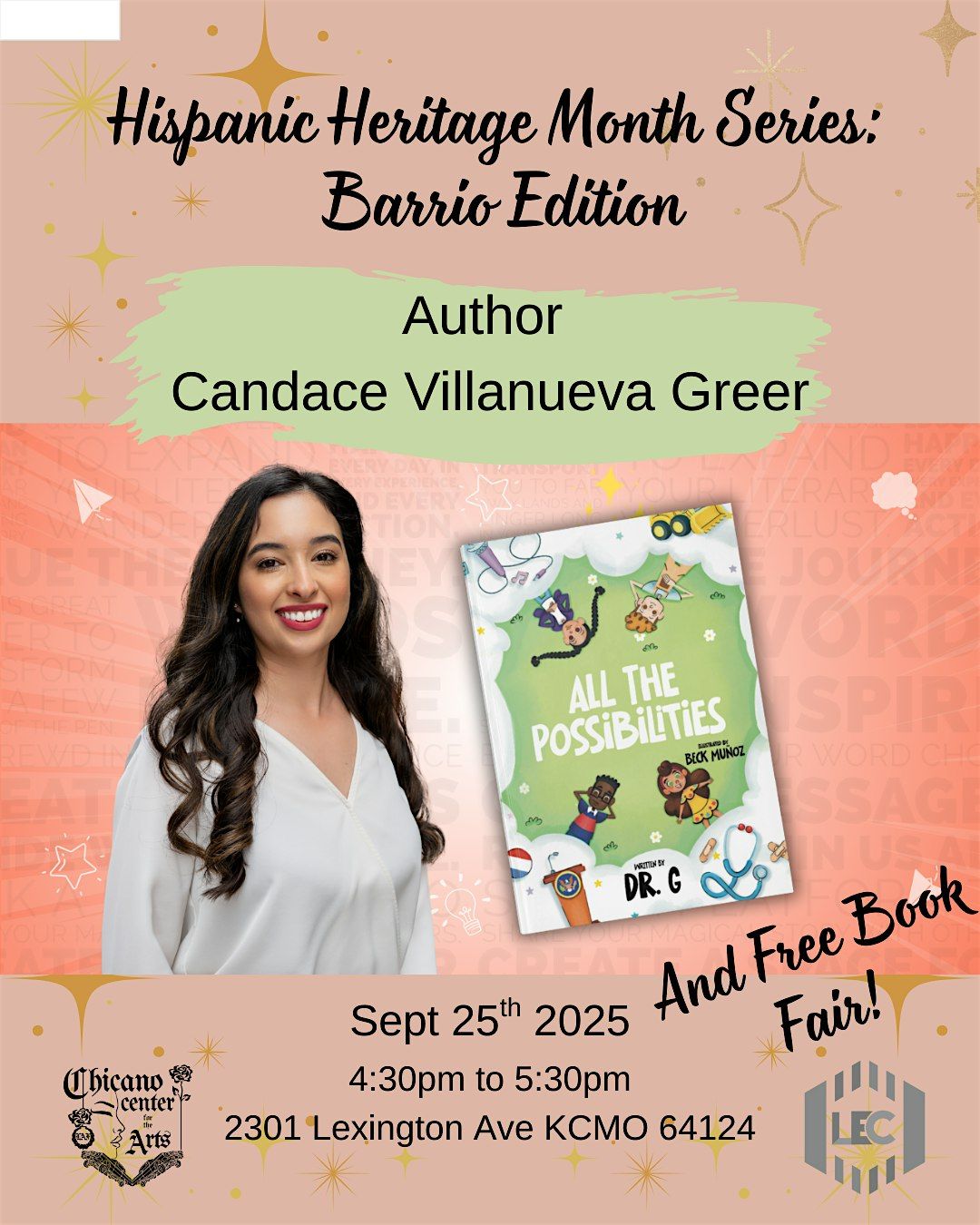 FUERZA Entrepreneur: Author Dr. Candace Villanueva Greer & Free Book Fair