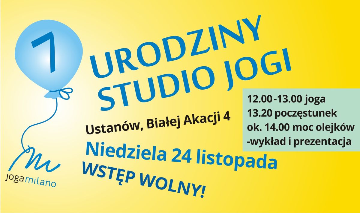 7 urodziny studio jogi