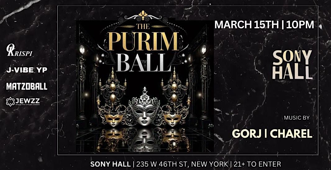 The Purim Ball @ Sony Hall