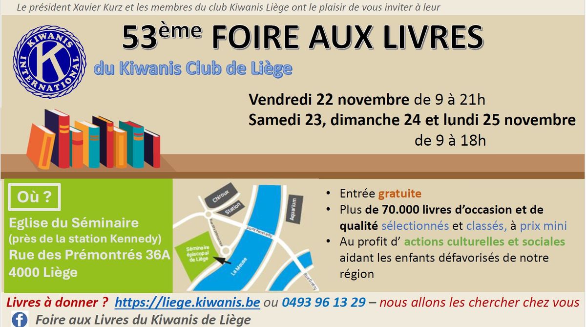 Foire aux Livres Kiwanis 2024