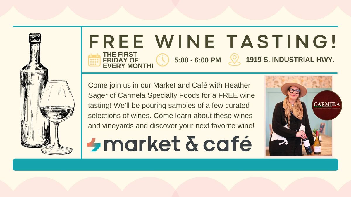 FREE WINE TASTING at Venue Market & Cafe featuring Heather Sager of Carmela!