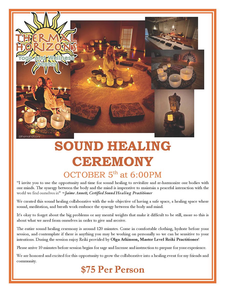 Sound Healing Ceremony - October 2024