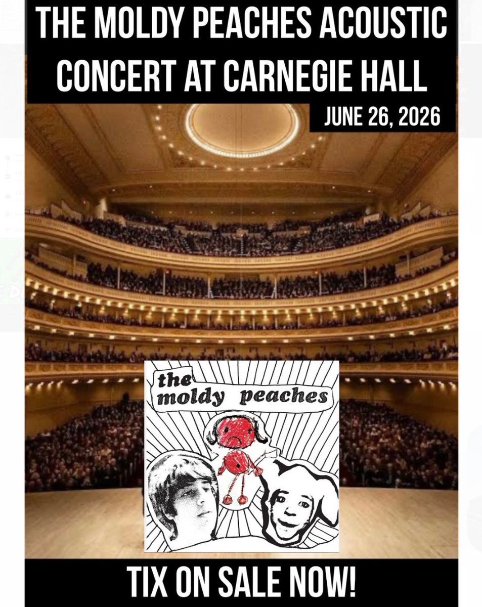 The Moldy Peaches at Carnegie Hall - Isaac Stern Auditorium