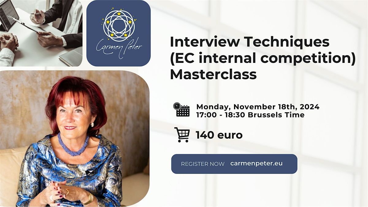 Interview techniques Masterclass (internal competition)