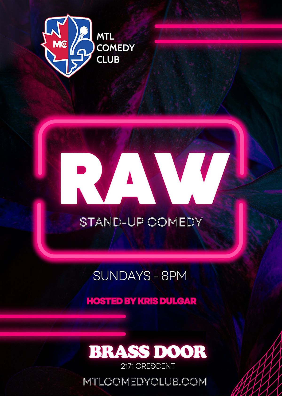 SUNDAY SEPTEMBER 28TH, 2025 | RAW! A Stand-Up Comedy Show