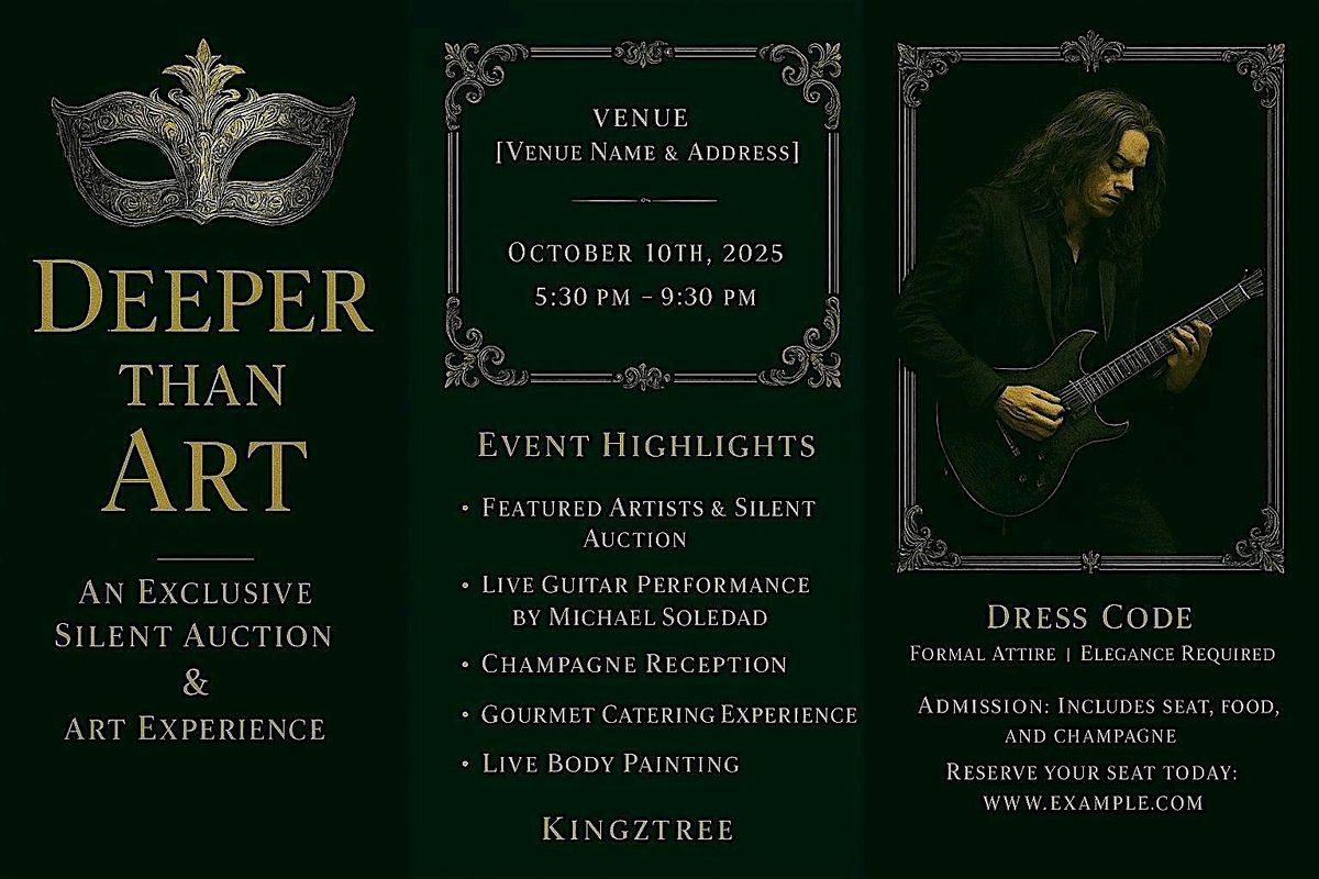 Deeper than Art  \u2728 An Exclusive Silent Auction & Art Experience \u2728