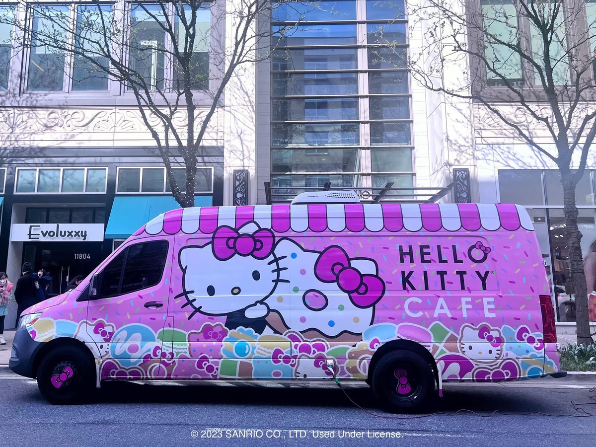 Hello Kitty Cafe Truck East - Bethesda Appearance