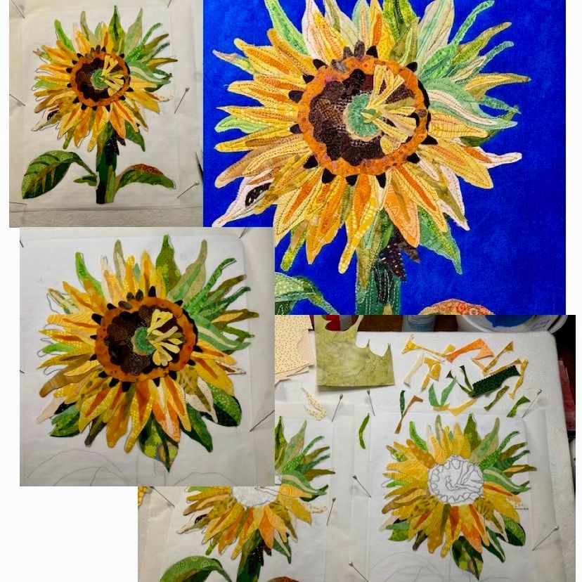 Introduction to Fabric Collage: The Sunflower