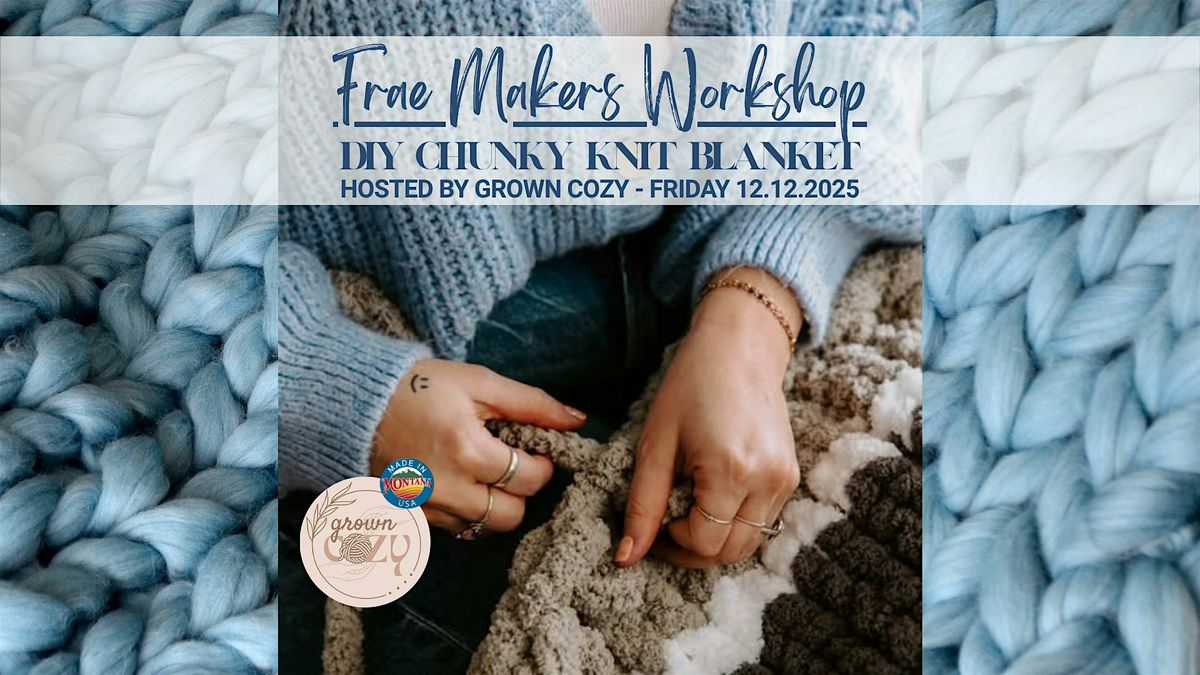 DIY Chunky Knit Blanket with Grown Cozy