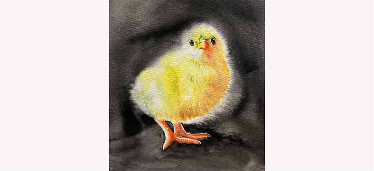 LAURIE'S MINI WATERCOLOR WORKSHOP 5-BUNNIES & CHICKS; WED, 6-8:30PM, MAR.12