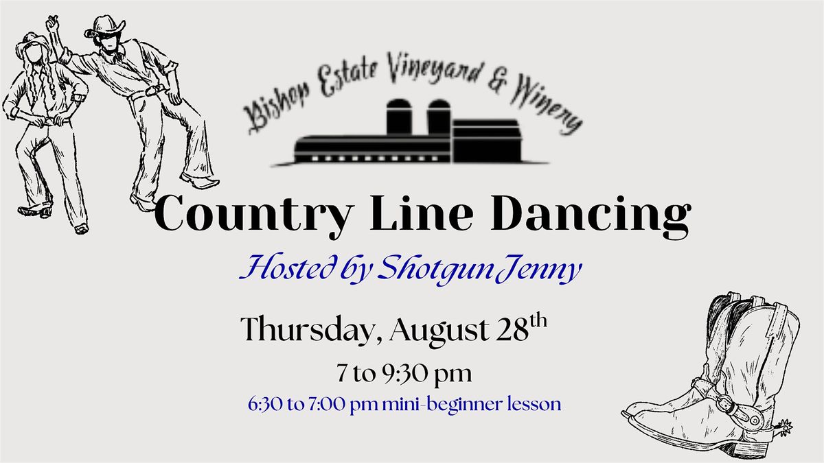 Country Line Dancing w\/ Shotgun Jenny at Bishop Estate