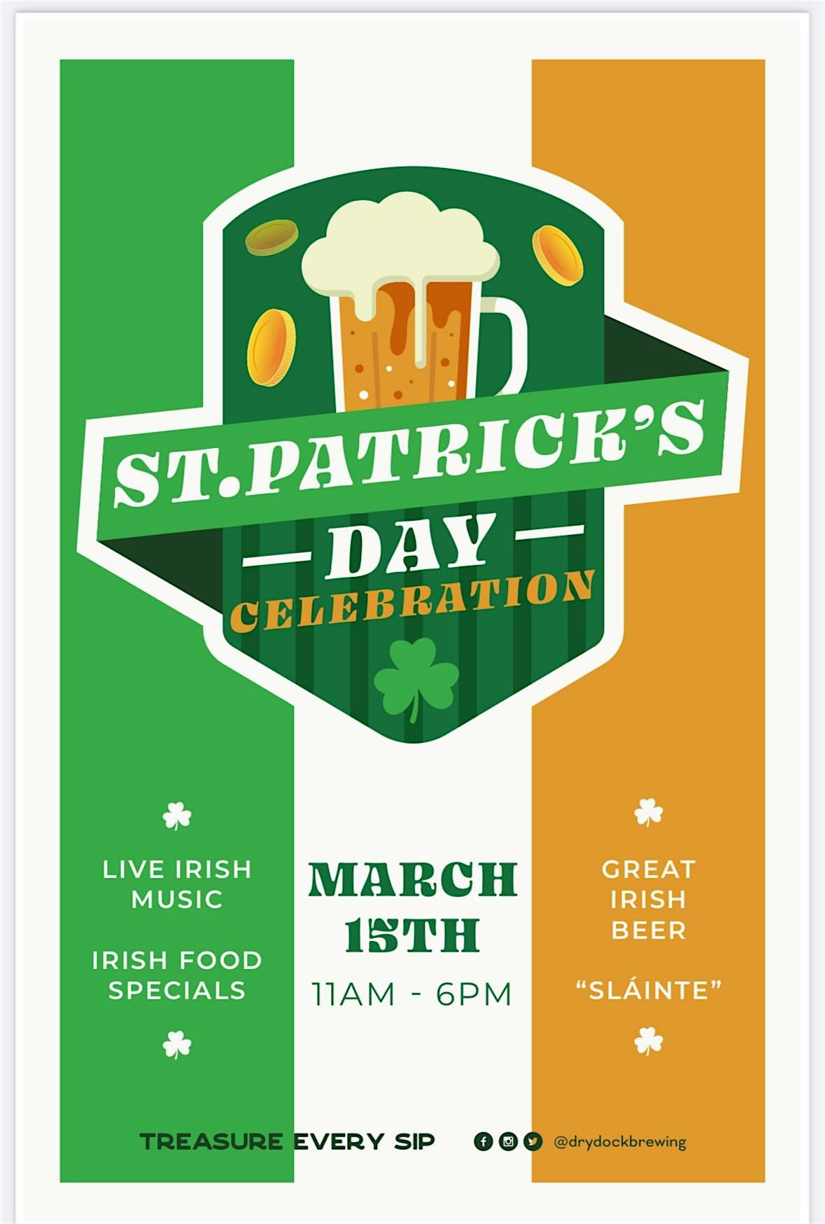 St. Patrick\u2019s Day Party at Dry Dock!