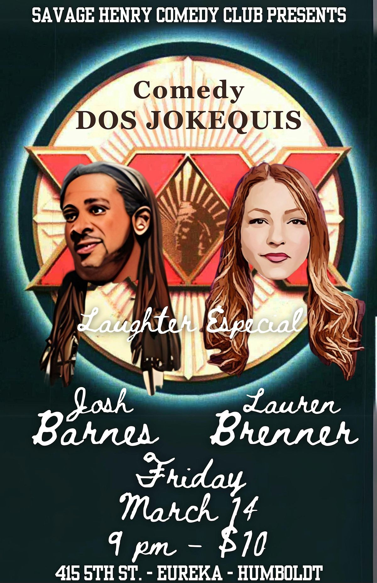 Dos Jokequis: Josh Barnes and Lauren Brenner coheadline