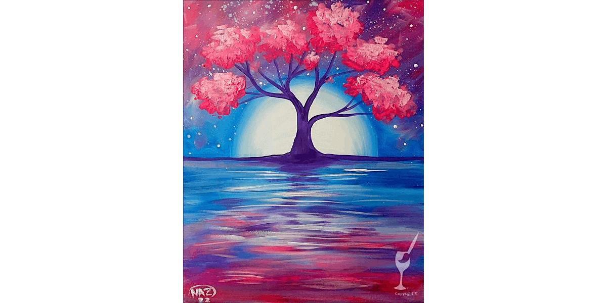 Moonlit Silhouette - Paint and Sip in Houston | Classpop!\u2122