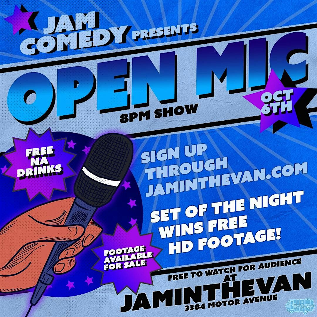 Jam in the Van Open Mic October 6th - Los Angeles