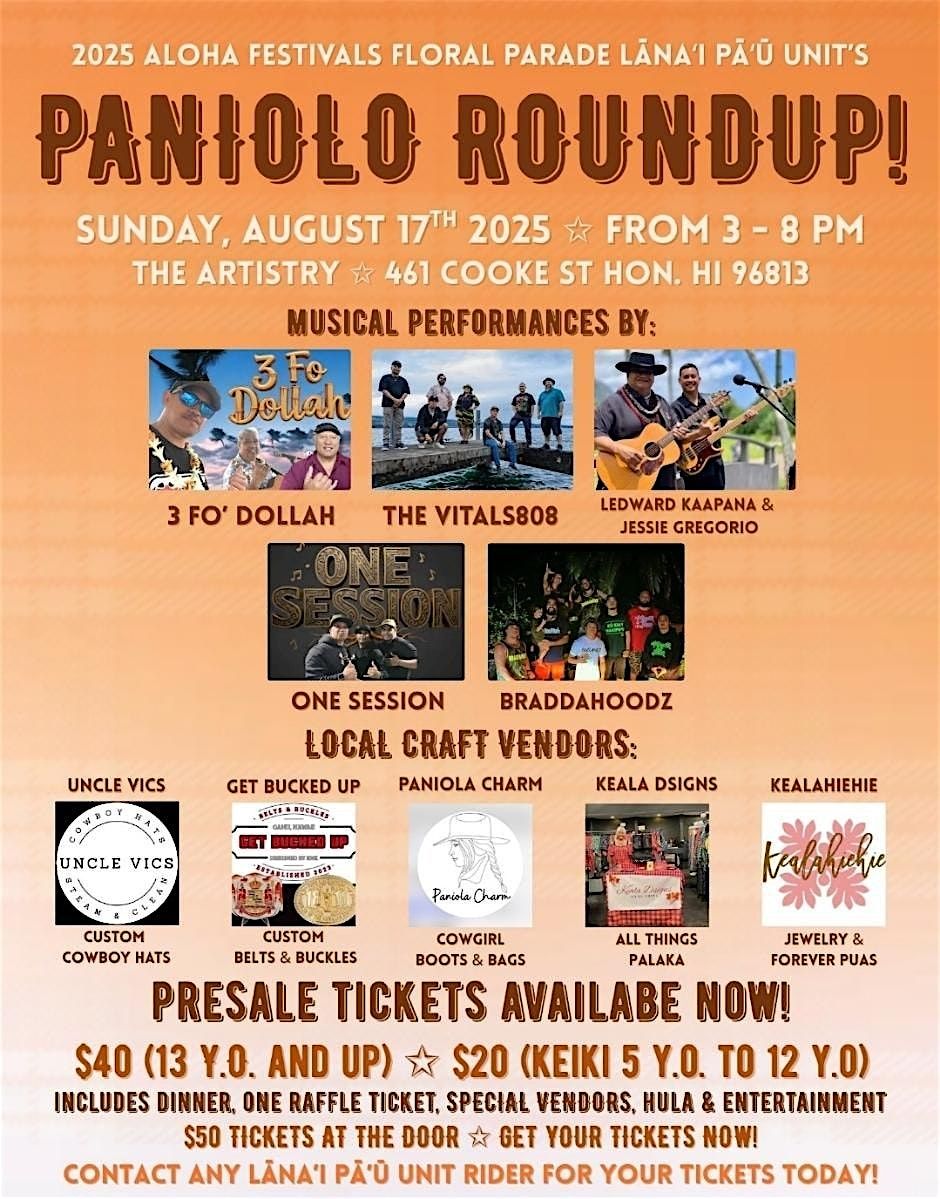 2025 Aloha Week Festivals Floral Parade - L\u0101na\u02bbi P\u0101\u02bb\u016b Unit Fundraiser