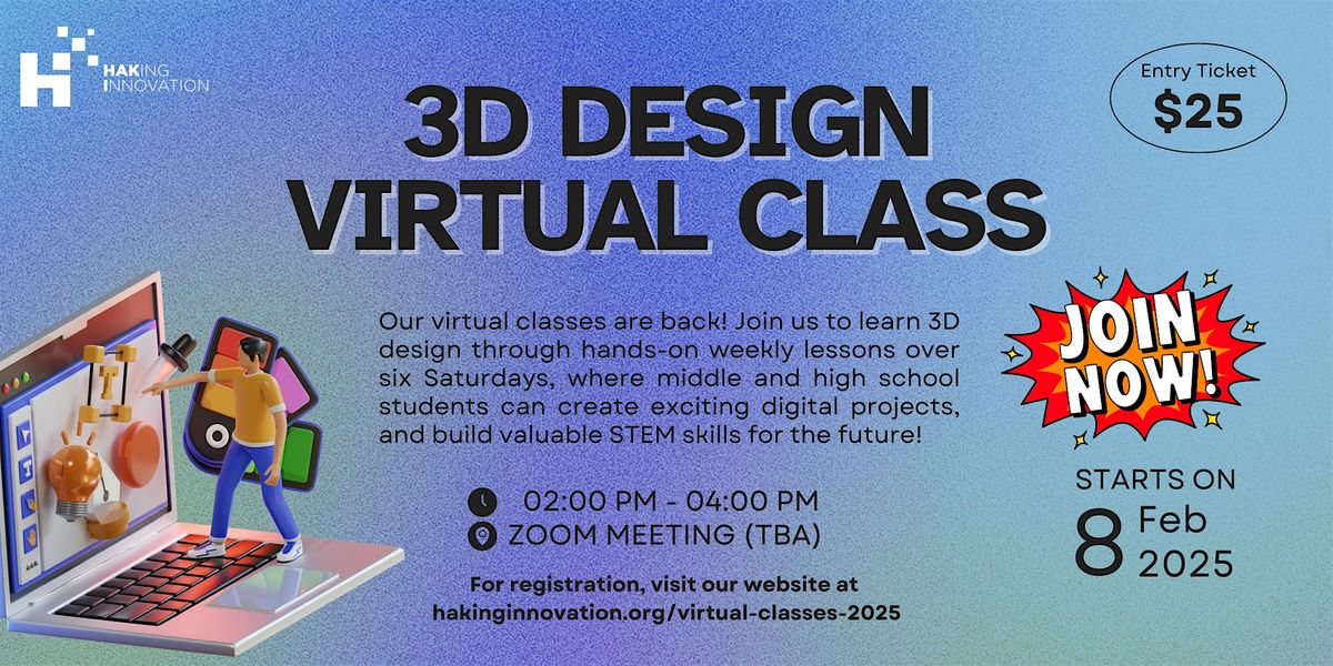 3D Design Virtual Class