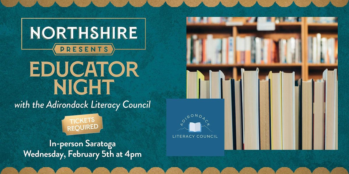 Educator Night with the Adirondack Literacy Council