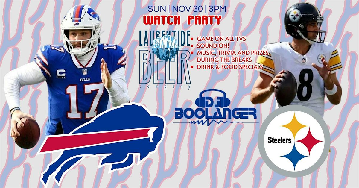 Buffalo Bills vs. Pittsburgh Steelers Watch Party