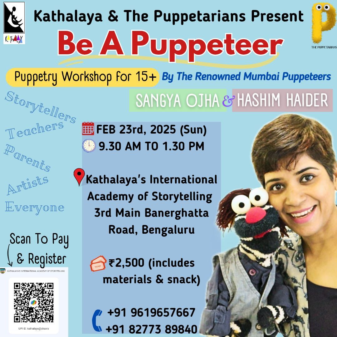 'Be A Puppeteer' Puppetry Workshop in Bengaluru