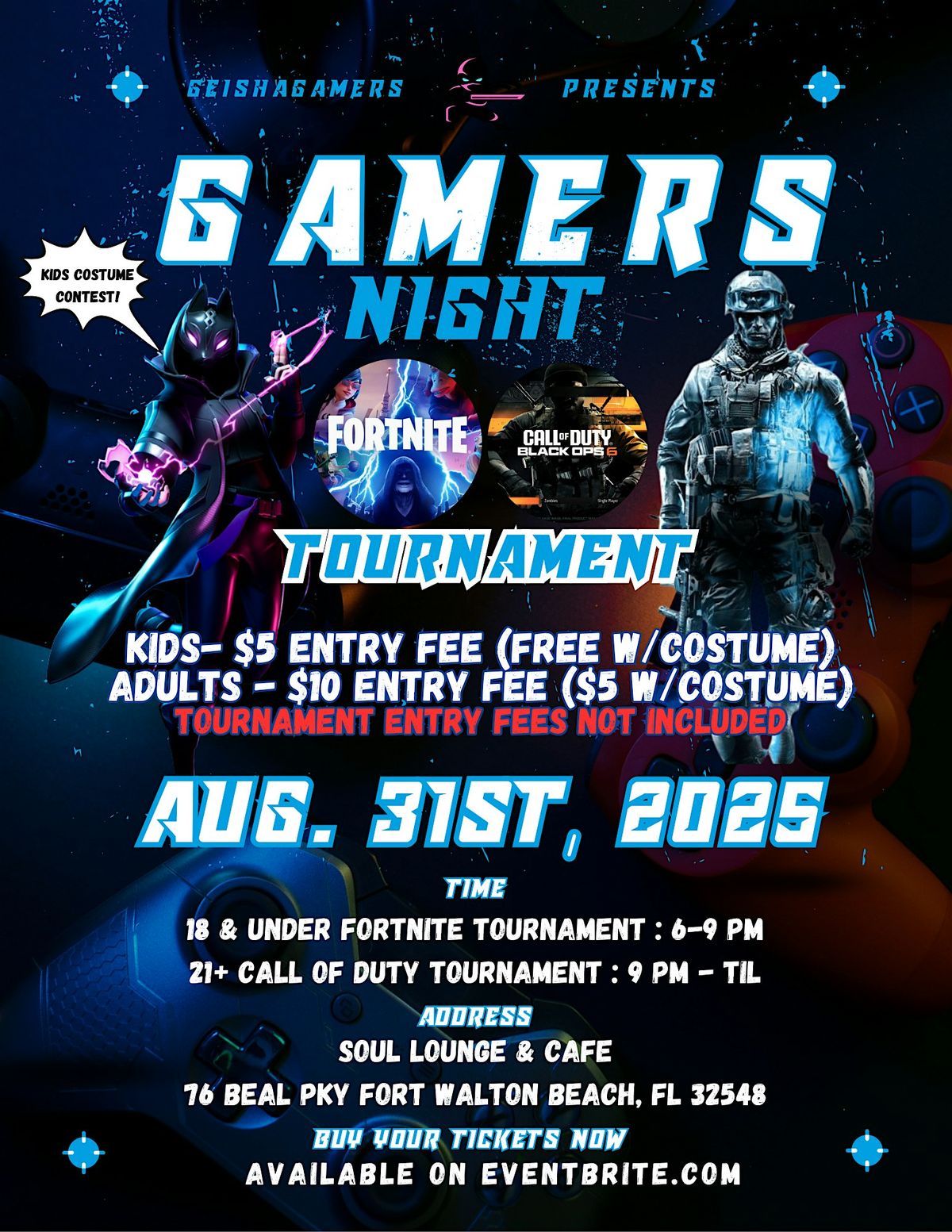 Gamers Night Fortnite\/Call of Duty Tournament