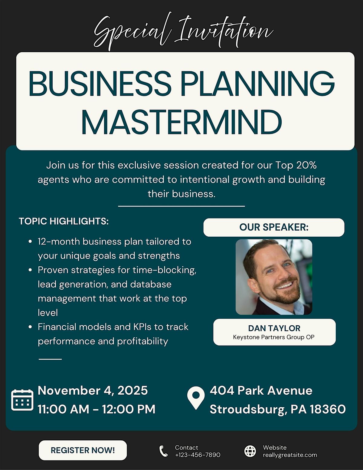 Business Planning w\/ Dan Taylor