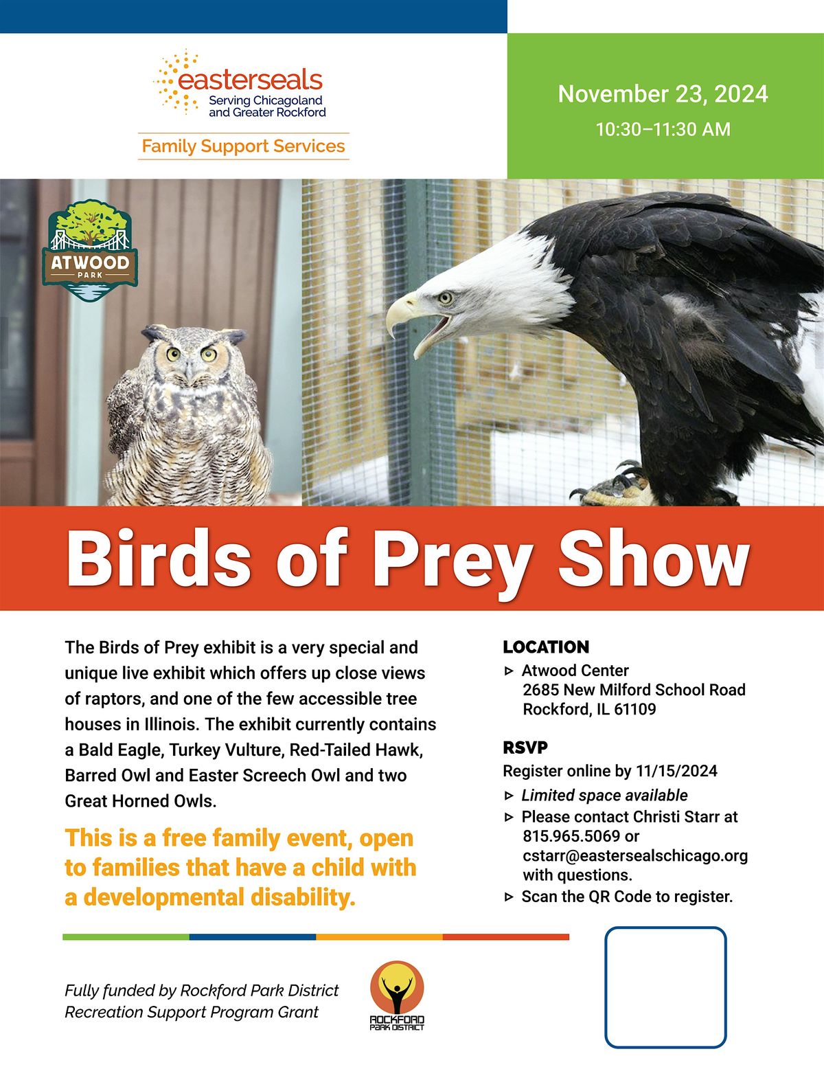 Birds of Prey Show at Atwood Center