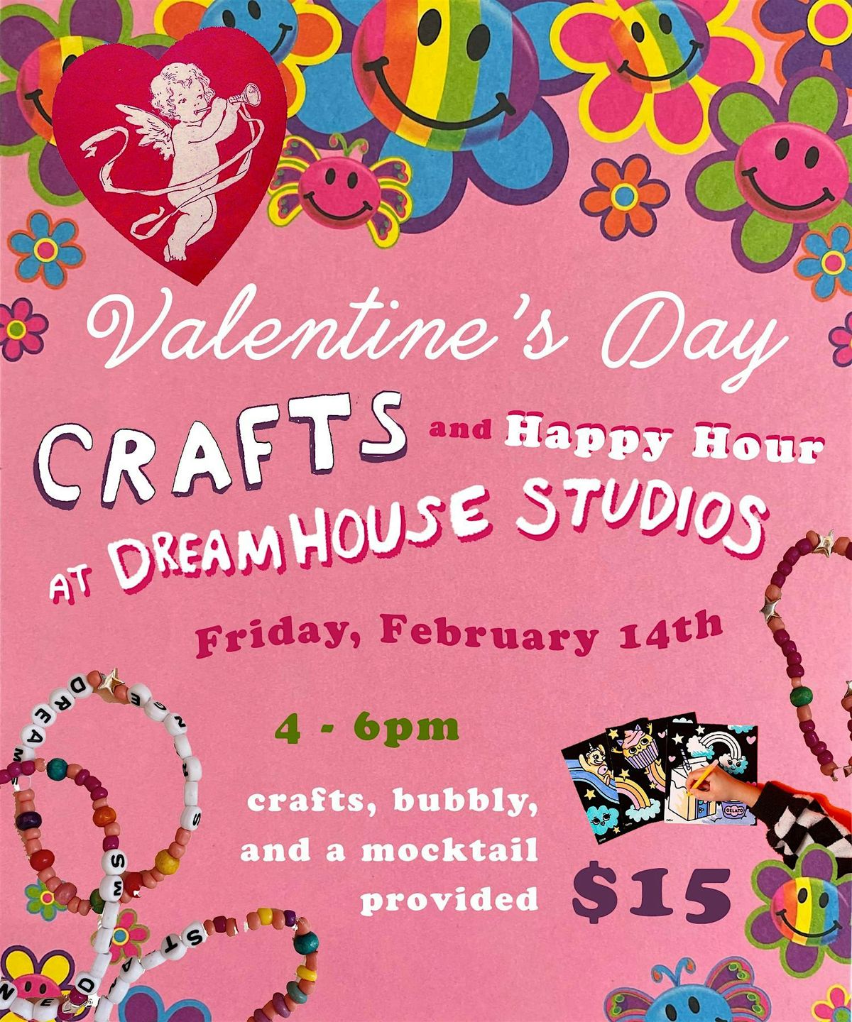 Valentines Crafts Happy Hour!