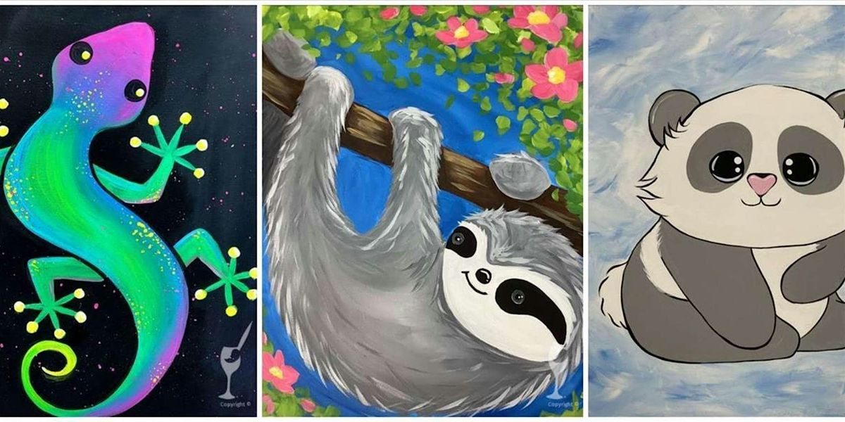 Kids Camp - Animals - Paint and Sip by Classpop!\u2122