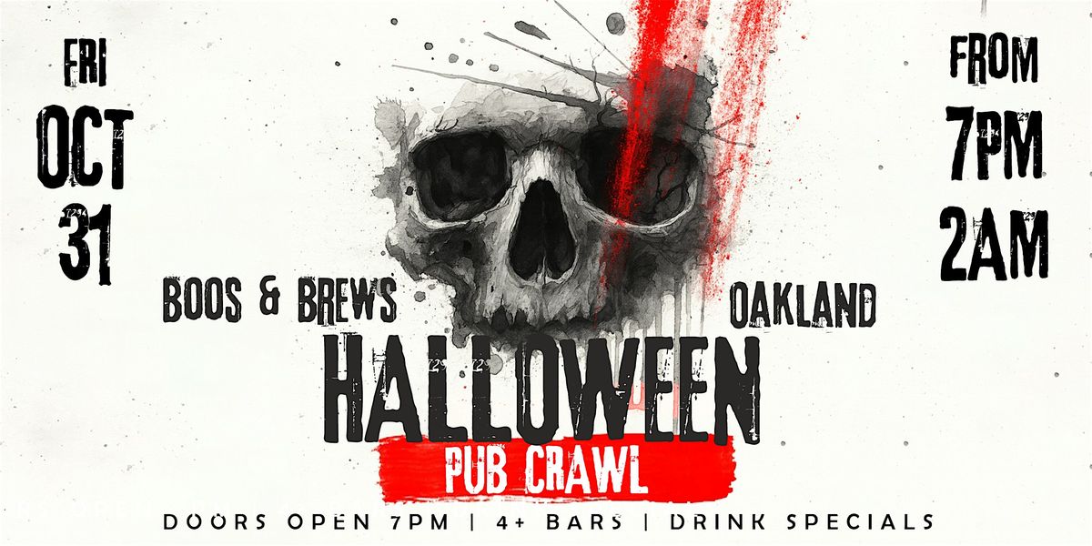 Boos & Brews Halloween Pub Crawl Oakland 2025